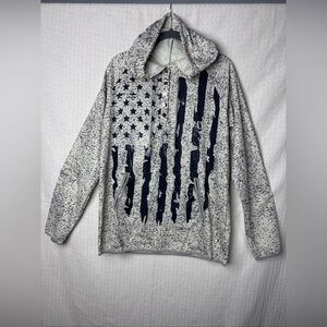 Stylish Off-the-Shoulder‎ Sweater - Navy and White